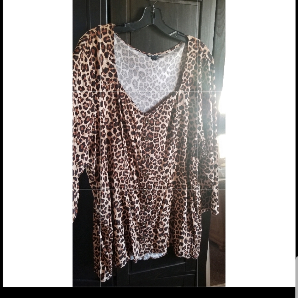 Torrid animal print top